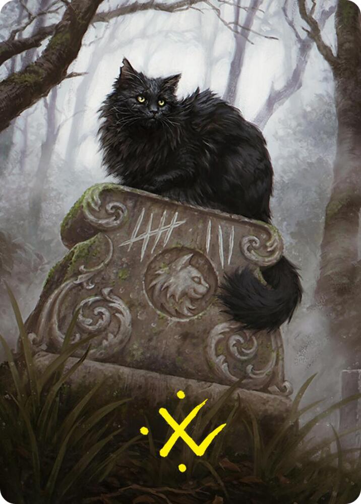 Nine-Lives Familiar 2 Art Card (36/54) (Gold-Stamped Signature), Art Series: Foundations 36