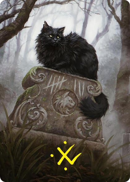 Nine-Lives Familiar 2 Art Card (36/54) (Gold-Stamped Signature), Art Series: Foundations 36
