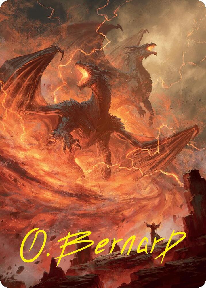 Rite of the Dragoncaller Art Card (38/54) (Gold-Stamped Signature), Art Series: Foundations 38