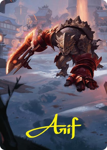 Searslicer Goblin Art Card (39/54) (Gold-Stamped Signature), Art Series: Foundations 39