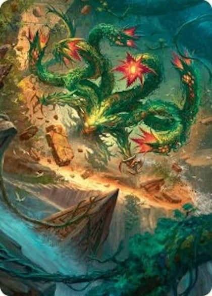 Mossborn Hydra Art Card (42/54), Art Series: Foundations 42
