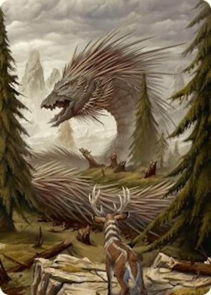 Quilled Greatwurm Art Card (44/54), Art Series: Foundations 44