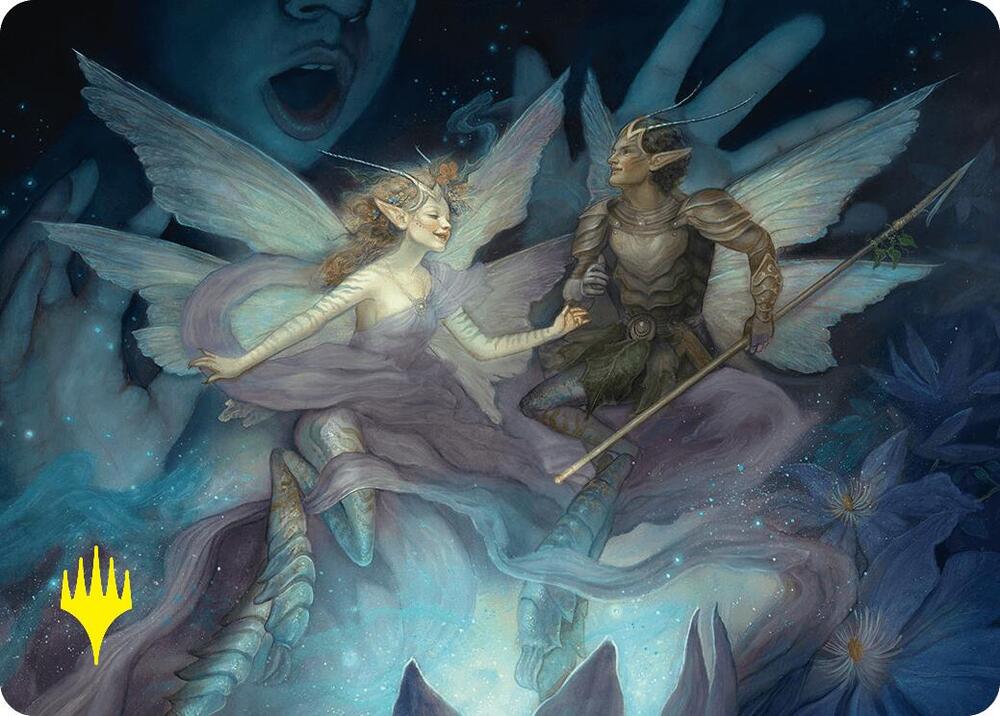 Faebloom Trick Art Card (6/54) (Gold-Stamped Signature), Art Series: Foundations 6