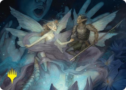 Faebloom Trick Art Card (6/54) (Gold-Stamped Signature), Art Series: Foundations 6