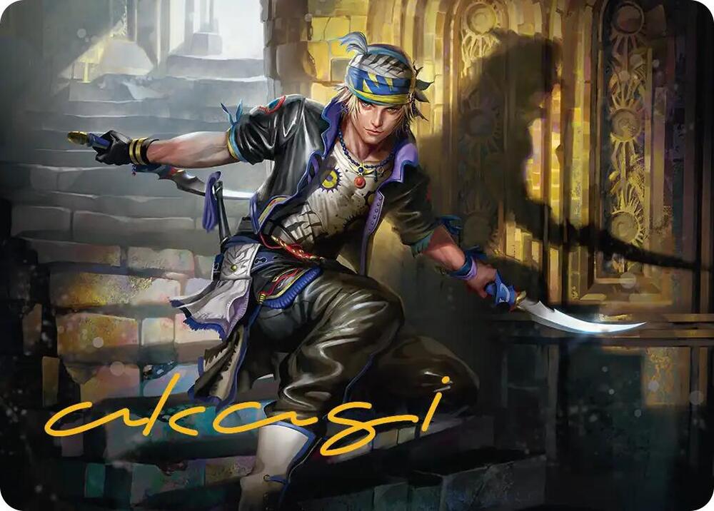Locke Cole Art Card (Gold-Stamped Signature), Art Series: FINAL FANTASY 15