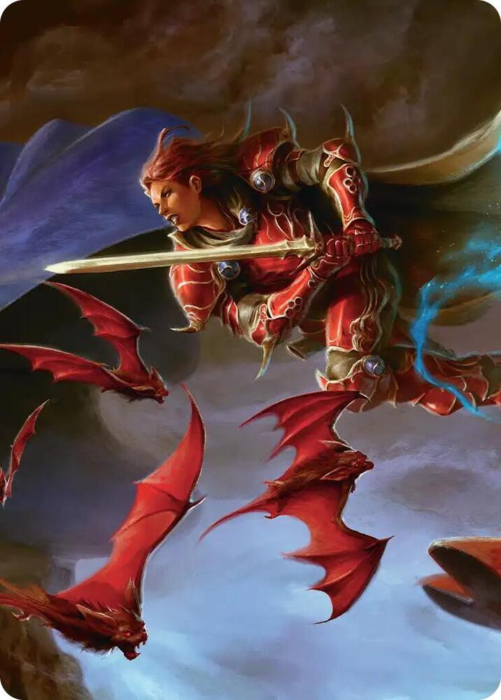 The Destined Warrior Scene Art Card, Art Series: FINAL FANTASY 2