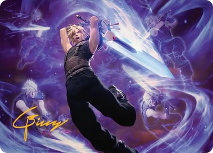 Cloud's Limit Break Art Card (Gold-Stamped Signature), Art Series: FINAL FANTASY 23