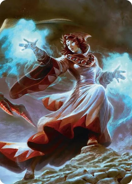 The Destined White Mage Scene Art Card, Art Series: FINAL FANTASY 3