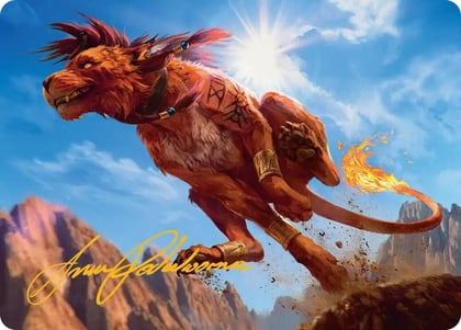 Red XIII, Proud Warrior Art Card (Gold-Stamped Signature), Art Series: FINAL FANTASY 30