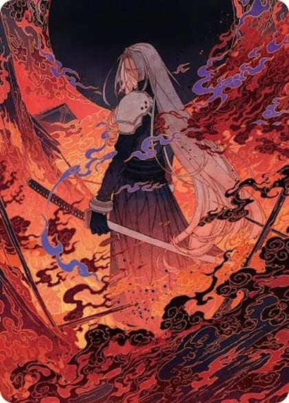 Nibelheim Aflame Art Card, Art Series: FINAL FANTASY 35