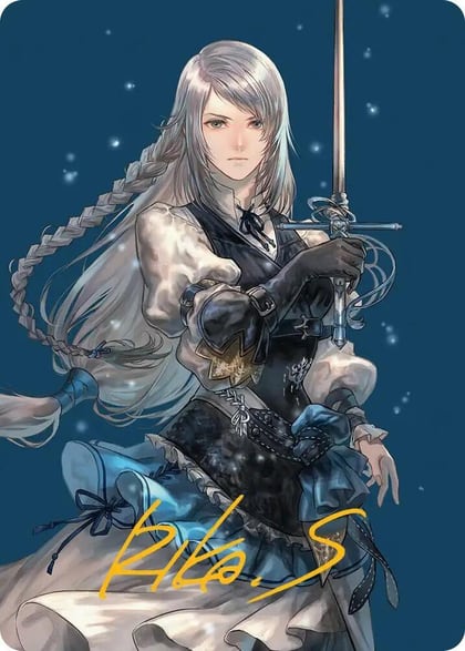 Jill, Shiva's Dominant Art Card (Gold-Stamped Signature), Art Series: FINAL FANTASY 43