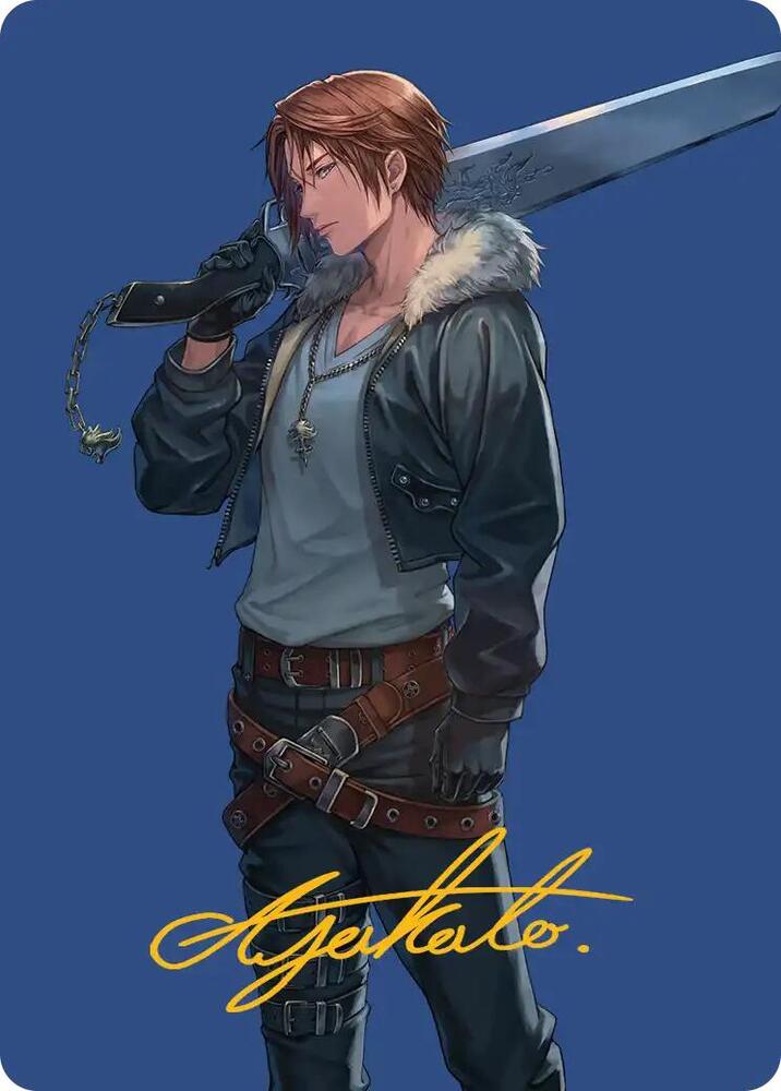 Squall, SeeD Mercenary Art Card (Gold-Stamped Signature), Art Series: FINAL FANTASY 47