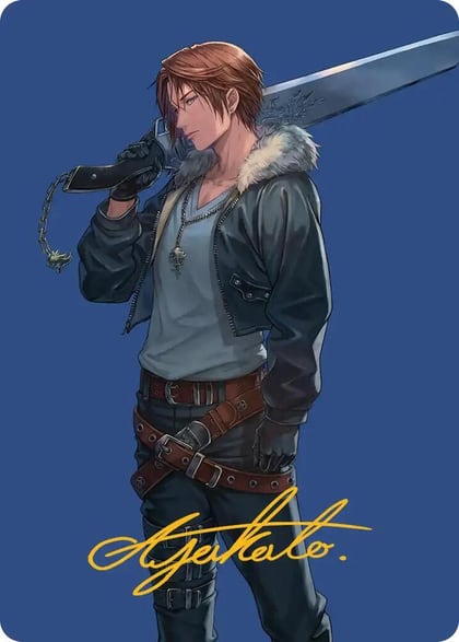 Squall, SeeD Mercenary Art Card (Gold-Stamped Signature), Art Series: FINAL FANTASY 47