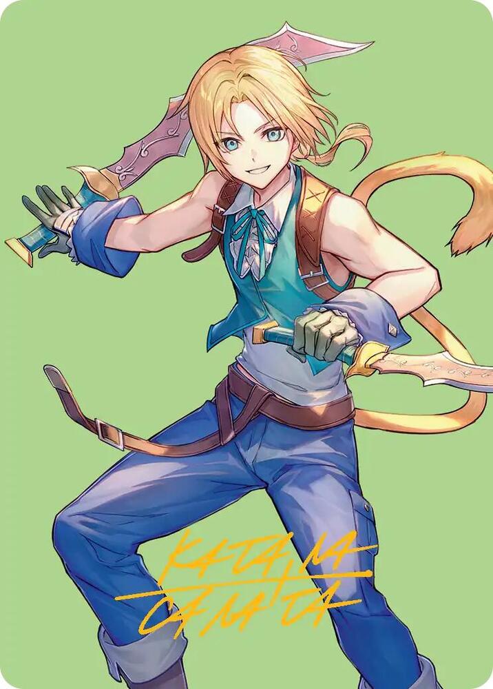 Zidane, Tantalus Thief Art Card (Gold-Stamped Signature), Art Series: FINAL FANTASY 49