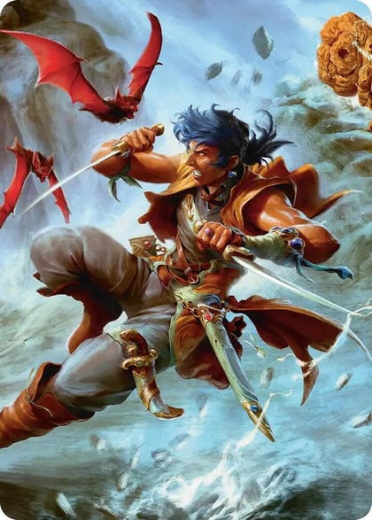 The Destined Thief Scene Art Card, Art Series: FINAL FANTASY 5