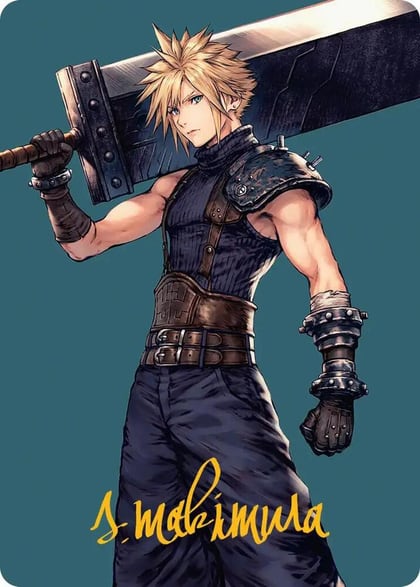 Cloud, Ex-SOLDIER Art Card (Gold-Stamped Signature), Art Series: FINAL FANTASY 50