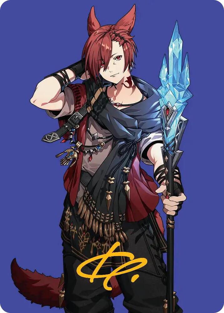 G'raha Tia, Scion Reborn Art Card (51) (Gold-Stamped Signature), Art Series: FINAL FANTASY 51