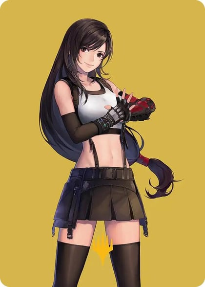 Tifa, Martial Artist Art Card (Gold-Stamped Planeswalker Symbol), Art Series: FINAL FANTASY 52