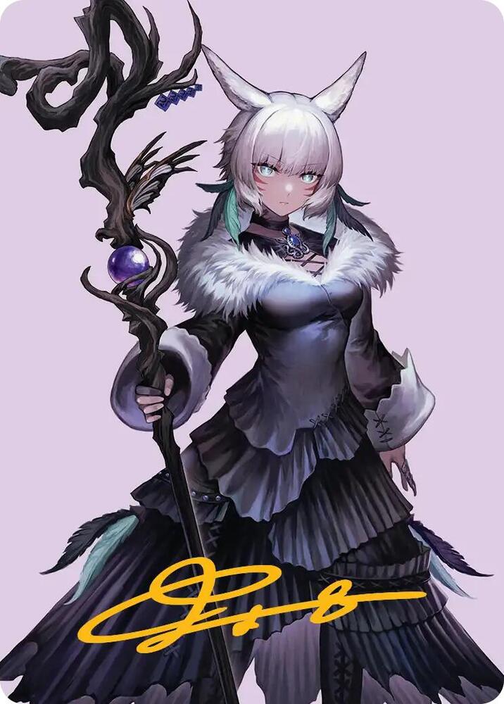 Y'shtola, Night's Blessed Art Card (53) (Gold-Stamped Signature), Art Series: FINAL FANTASY 53