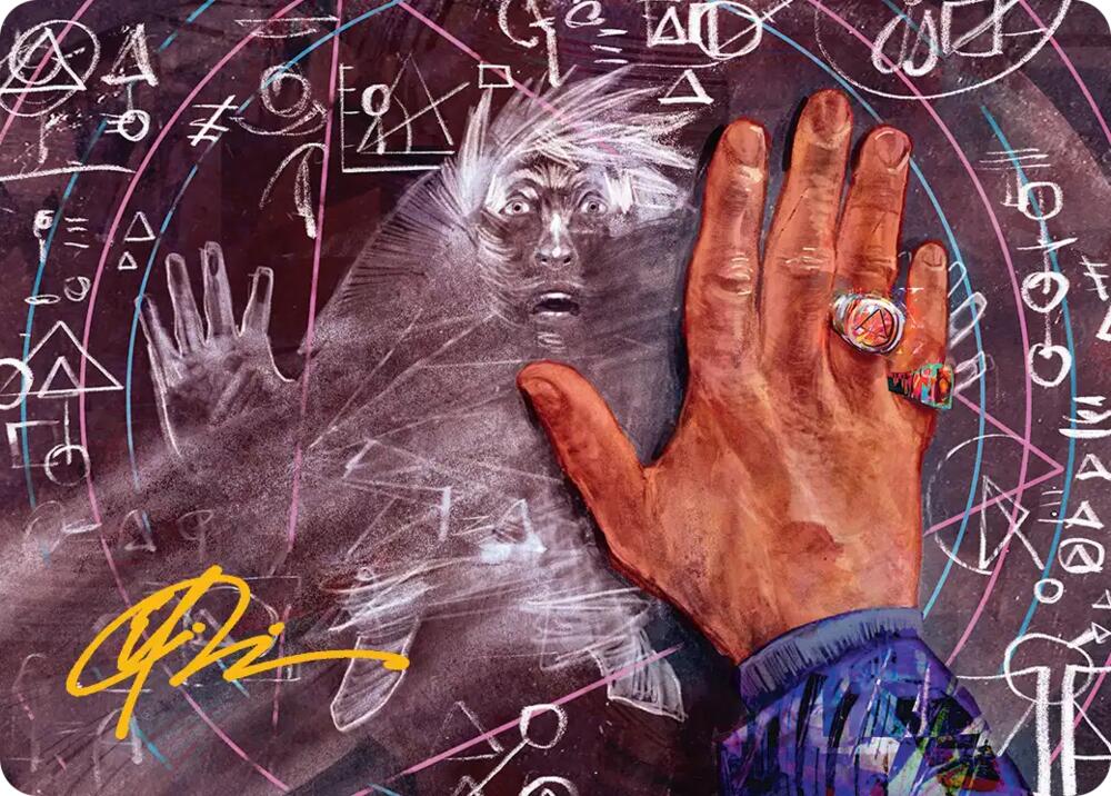 Solve for Disappointment Art Card (Gold-Stamped Signature), Art Series: Reality Fracture 14