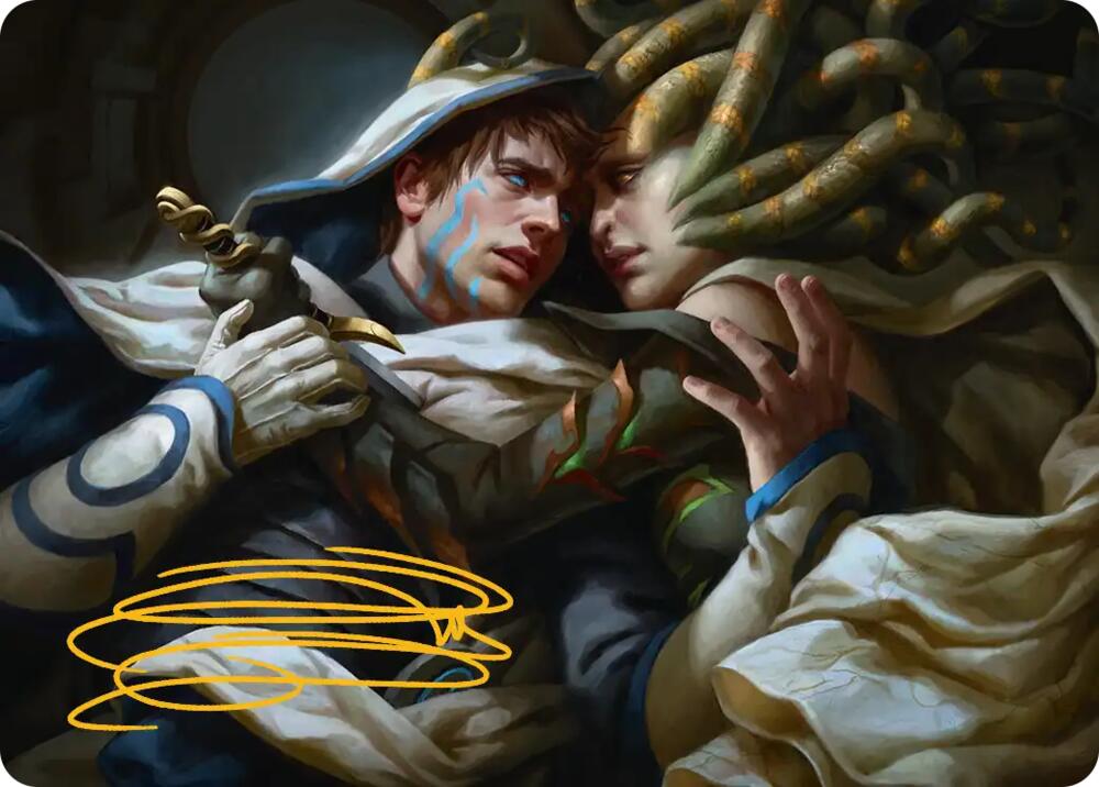 Vraska's Final Mercy Art Card (Gold-Stamped Signature), Art Series: Reality Fracture 15