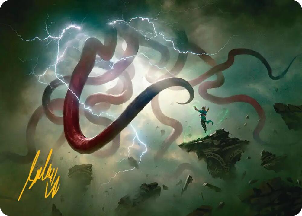Omnipresence Art Card (Gold-Stamped Signature), Art Series: Reality Fracture 21