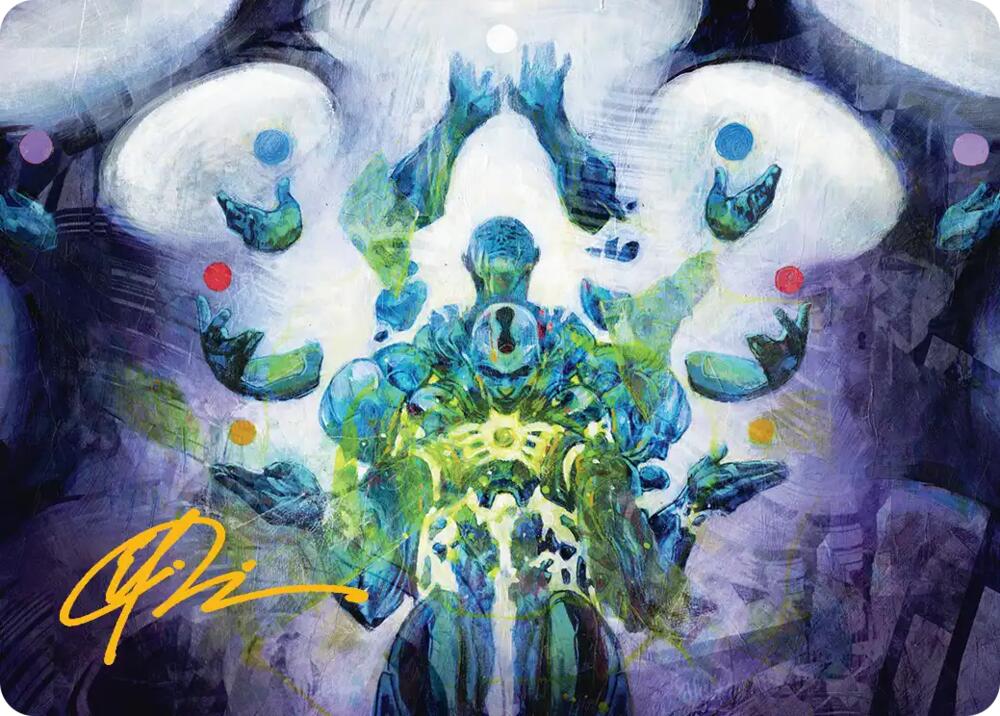 Avatar of Burgeoning Echoes Art Card (Gold-Stamped Signature), Art Series: Reality Fracture 24