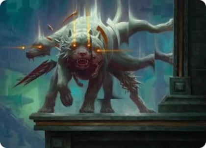 Flickering Hound Art Card (2/54), Art Series: Reality Fracture 2