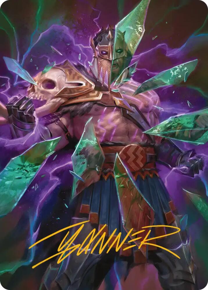 Rise of the Deathbringer Art Card (Gold-Stamped Signature), Art Series: Reality Fracture 36