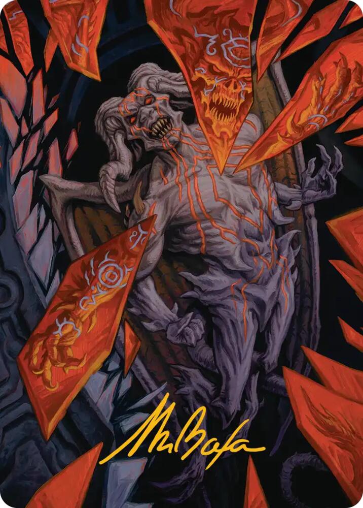 Curse-Marred Demon Art Card (Gold-Stamped Signature), Art Series: Reality Fracture 37