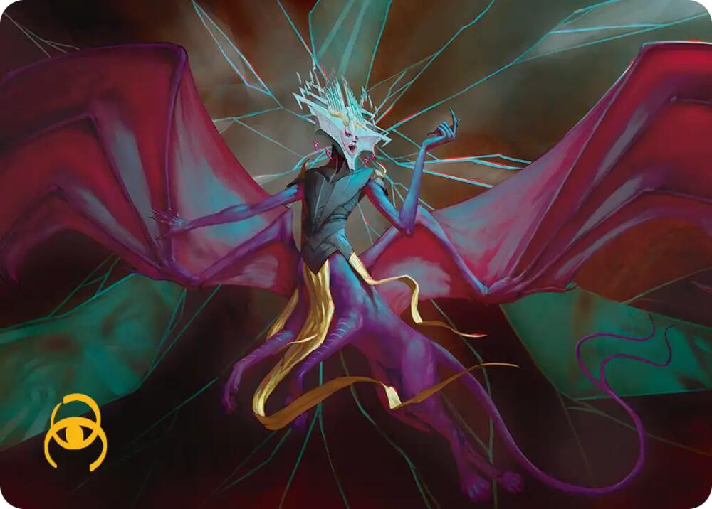 Ingris Stingerquill Art Card (Gold-Stamped Signature), Art Series: Reality Fracture 42
