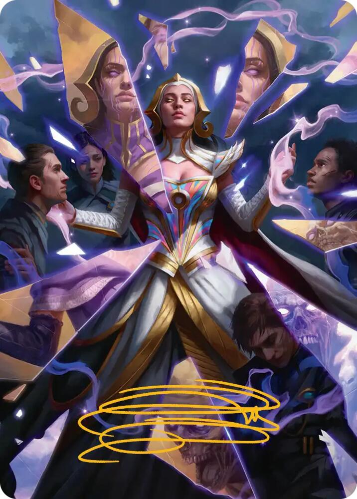 Return to the Light Realms Art Card (5/54) (Gold-Stamped Signature), Art Series: Reality Fracture 5