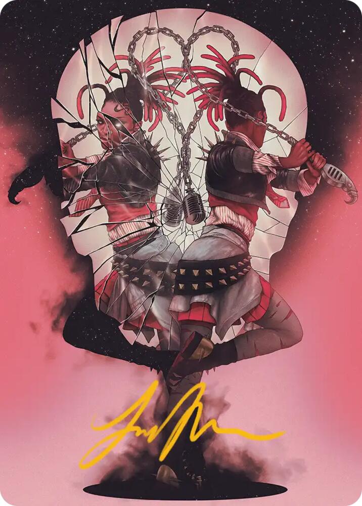 Face Yourself Art Card (Gold-Stamped Signature), Art Series: Reality Fracture 50