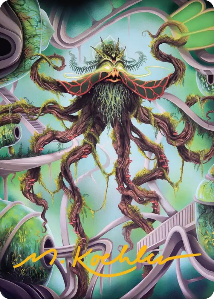 Verdant Kraken Art Card (Gold-Stamped Signature), Art Series: Reality Fracture 53