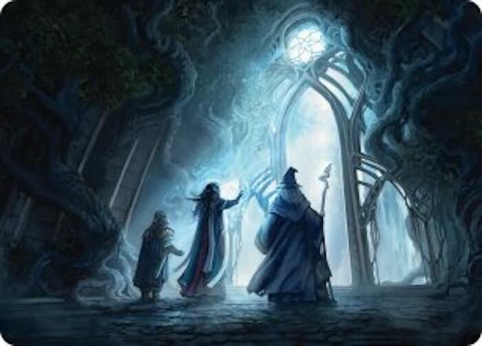 Uncover the Moon-Letters Art Card, Art Series: The Hobbit 13