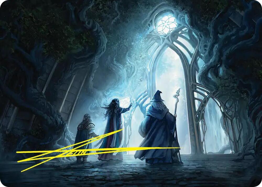 Uncover the Moon-Letters Art Card (Gold-Stamped Signature), Art Series: The Hobbit 13