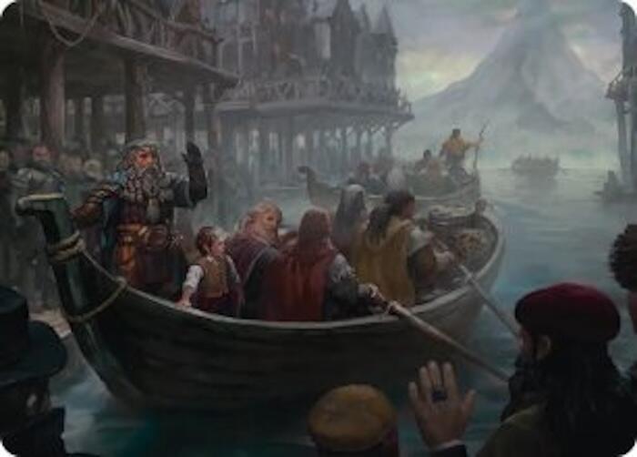 Uneasy Partings Art Card, Art Series: The Hobbit 14