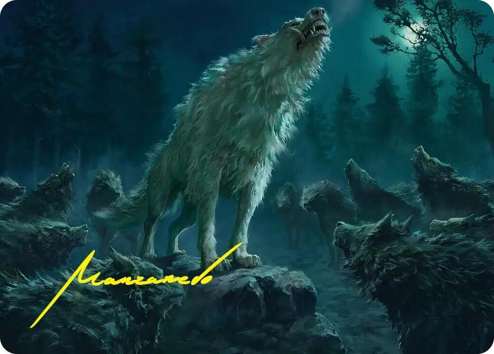 Reverent Howl Art Card (Gold-Stamped Signature), Art Series: The Hobbit 16