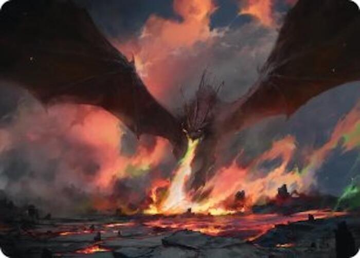 Smaug, the Great Calamity Art Card, Art Series: The Hobbit 17