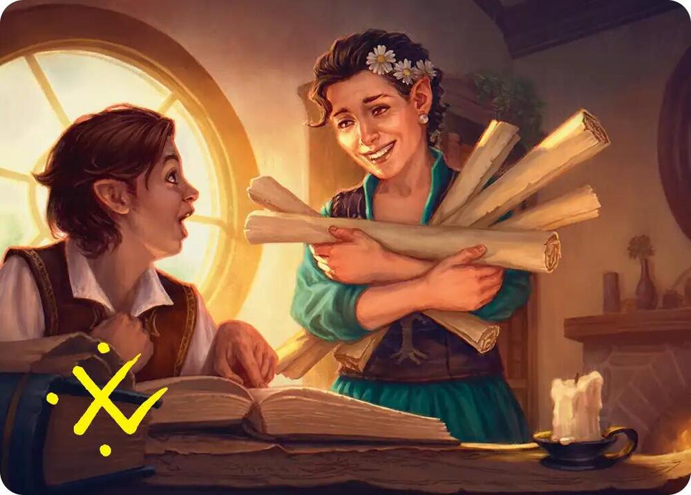 Belladonna Took Art Card (Gold-Stamped Signature), Art Series: The Hobbit 2