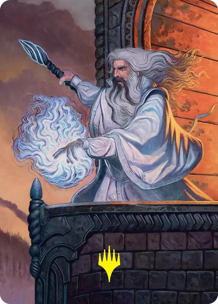 Saruman of Many Colors Art Card (Gold-Stamped), Art Series: The Hobbit 35