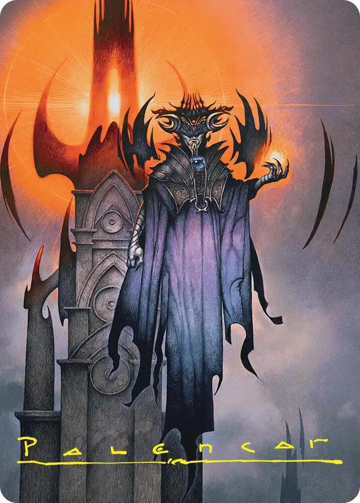 Sauron, the Lidless Eye Art Card (Gold-Stamped Signature), Art Series: The Hobbit 36