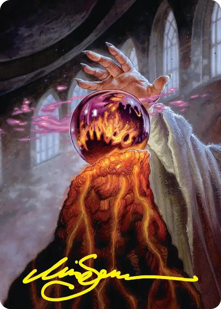 Palantir of Orthanc Art Card (Gold-Stamped Signature), Art Series: The Hobbit 37