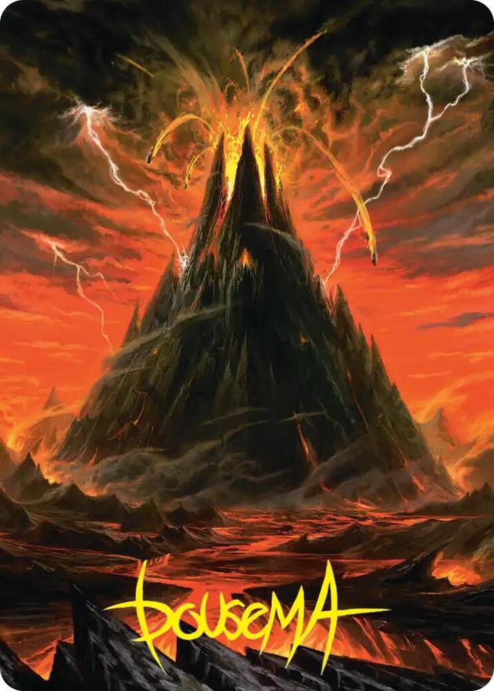 Mount Doom Art Card (Gold-Stamped Signature), Art Series: The Hobbit 39