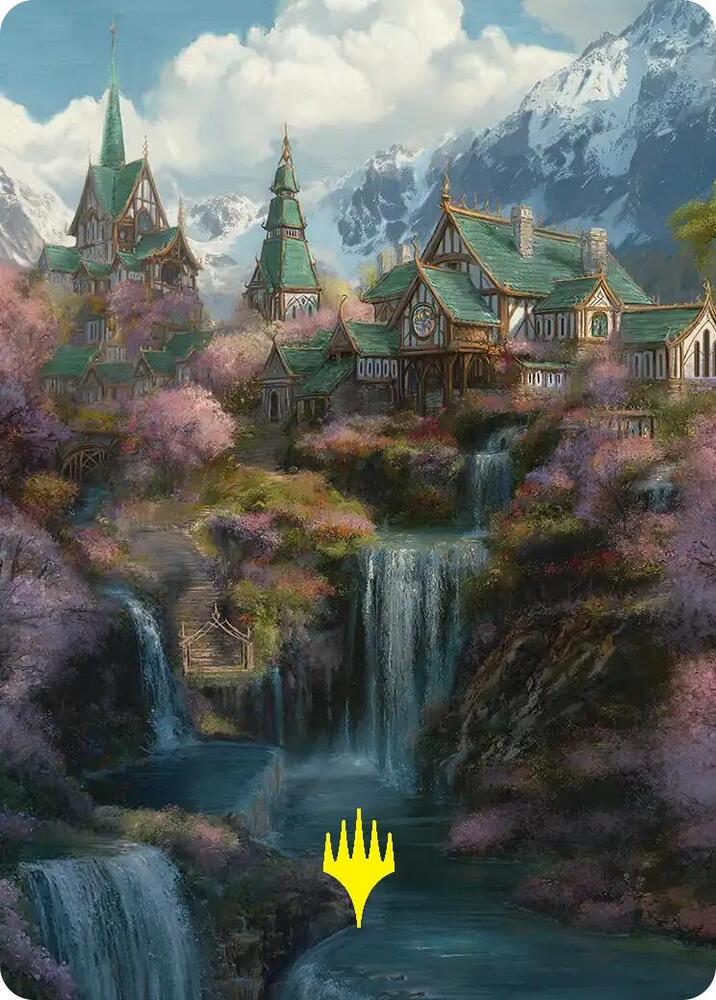 Rivendell Art Card (Gold-Stamped), Art Series: The Hobbit 40