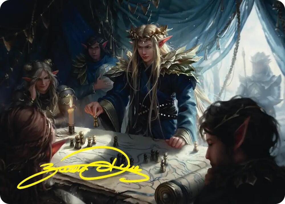 Thranduil the Strategist Art Card (Gold-Stamped Signature), Art Series: The Hobbit 49