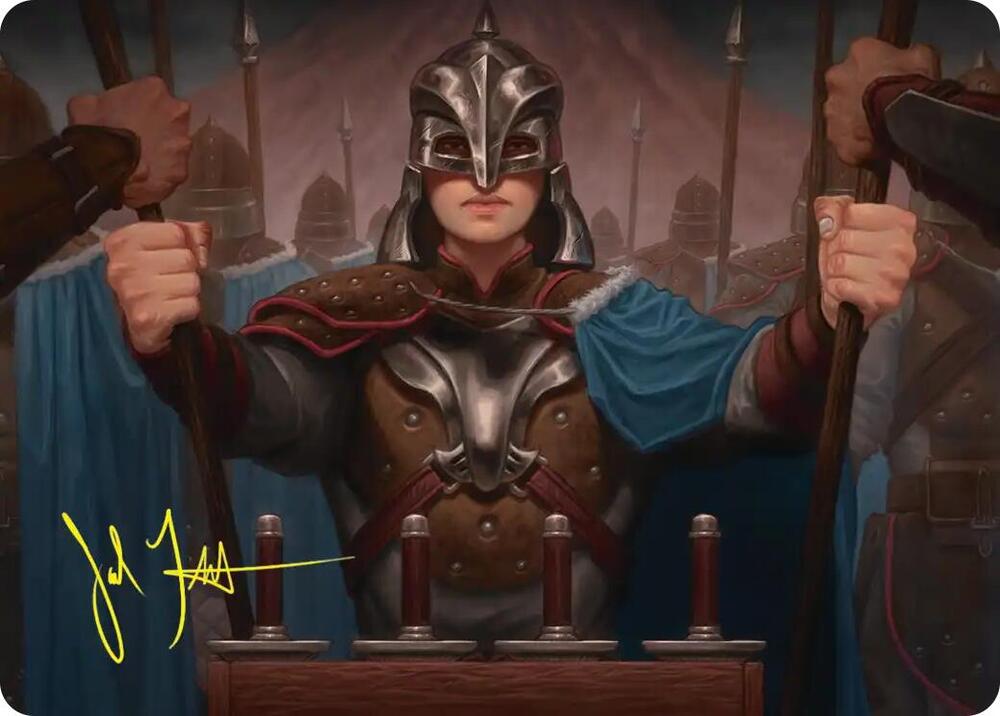 Bard's Attendant Art Card (Gold-Stamped Signature), Art Series: The Hobbit 50