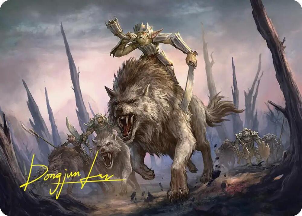 Signal the Onslaught Art Card (Gold-Stamped Signature), Art Series: The Hobbit 52