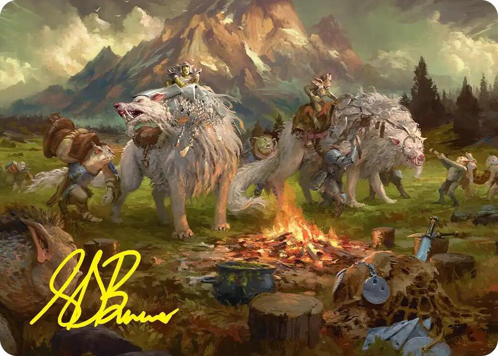 Mount Gundabad Mobilizes Art Card (Gold-Stamped Signature), Art Series: The Hobbit 54