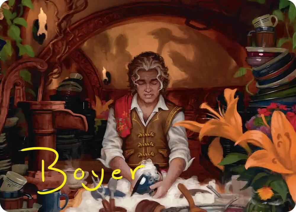Confusticate and Bebother Art Card (Gold-Stamped Signature), Art Series: The Hobbit 8